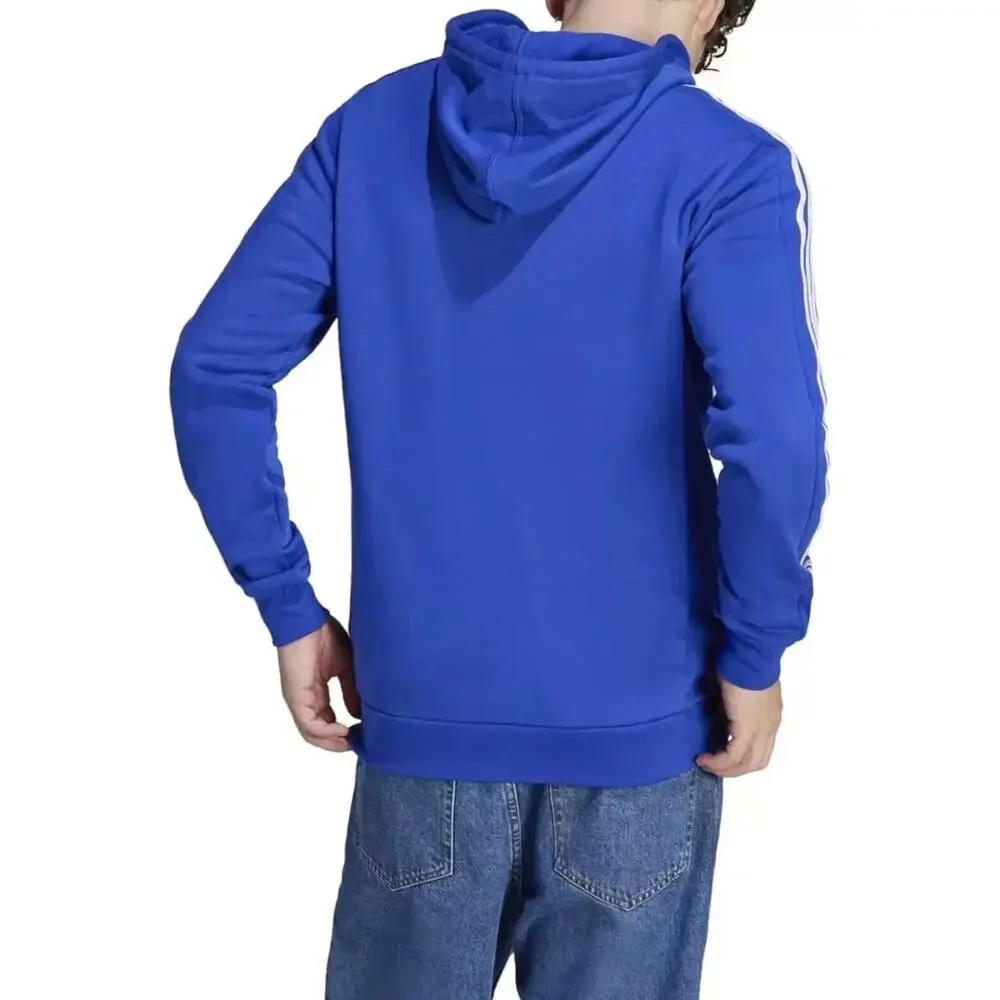 adidas men Essentials French Terry 3-Stripes Full-Zip Hoodie